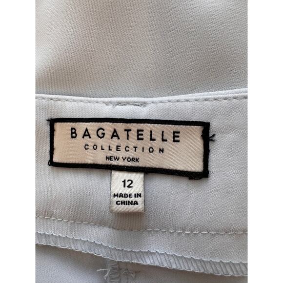 BAGATELLE Women's Pale Blue Straight Leg Suit Trouser Pant Size 12 - Picture 5 of 8